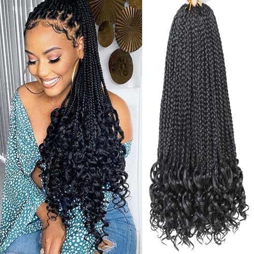 7 Packs Crochet Box Braids -18 Inch Crochet Hair...