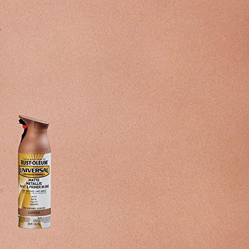 Image of Rust-Oleum 365352 Universal All Surface Metallic Spray Paint, 11 oz, Matte Copper