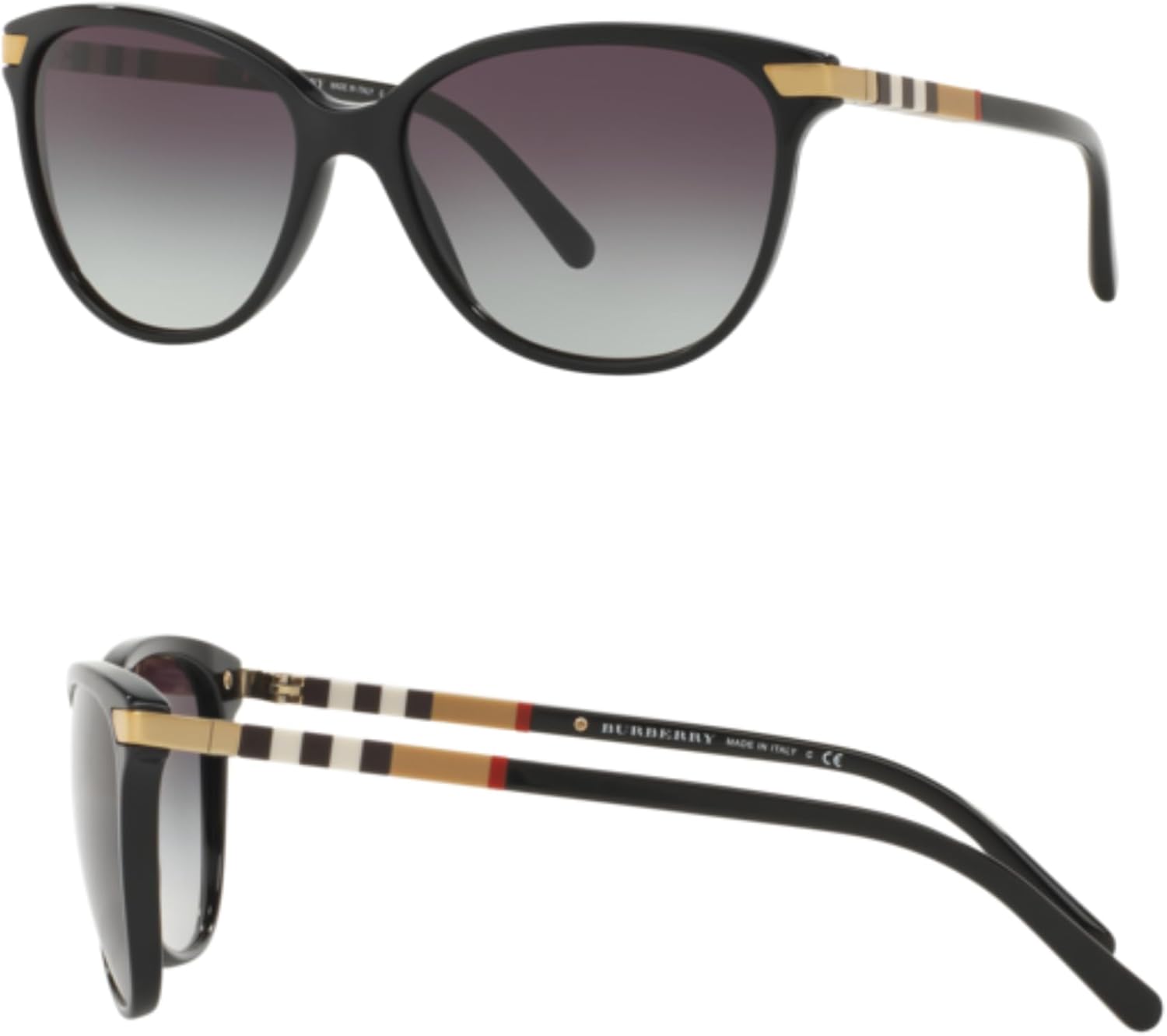 BURBERRY BE4216 Cat eye Shape Acetate Sunglasses with Luxury Eyewear Kit