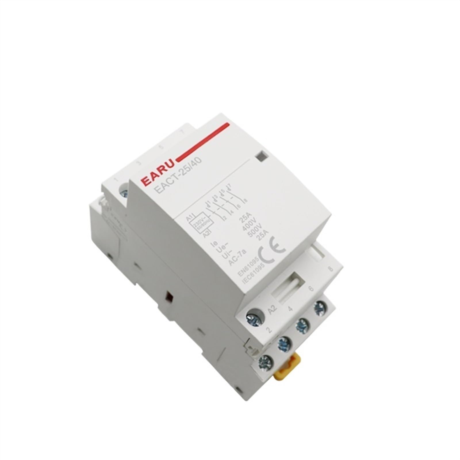 Controlador de Interruptor de Contactor Modular for el hogar, Carril DIN, 4P, 16-25A, CA 220V, 230V, 50/60Hz, 4NO, 4NC, 2NO, 2NC, casa Inteligente, Hotel(25A-4NO)