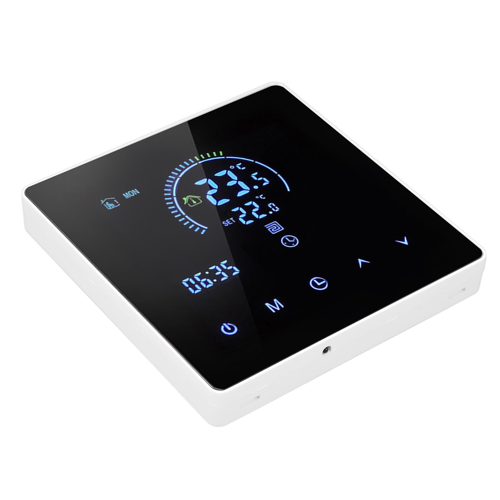 Termostato Intelligente Regolatore di Temperatura Display Digitale LCD da 3500 W con Telecomando Vocale APP per Scaldabagno Caldaia Home Hotel (Tipo Wi-Fi)