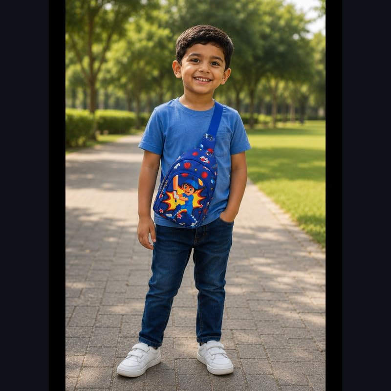 Image of Kizzi Print Colourful Cross body Bags for Boys and Girls Kids School, Picnic, Return Gifts