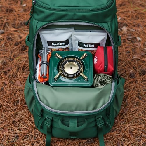 Portable Kerosene Stove 8-Wicks, Camping Stove & Fogon de Petróleo para Cuba, Multi-Fuel Kerosene Heater for Outdoor Cooking, Hiking, Backpacking, Emergency Stove Use (Square)