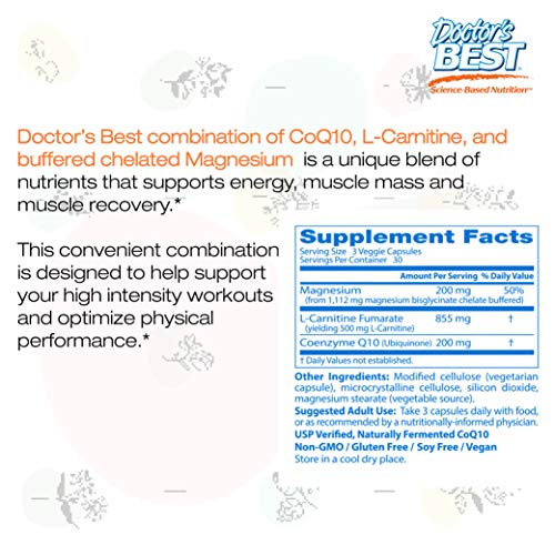 Doctor'S Best DRB00477 Coq10/L-Carnitine/Magnesium Unique Blend thumb #8