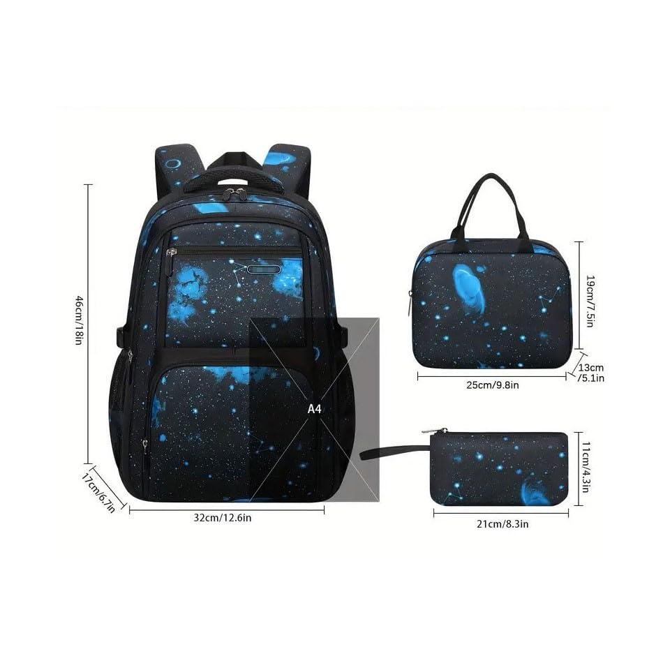 Zaino Porta Bambino Trekking - Zainetto Bambino,Zaino Sky per bambini spazioso adatto tutti giorni con astuccio portamatite abbinati per maschietti femminucce.(Black One Size)