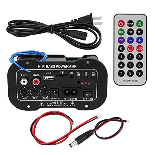 5 Inch Auto Car Digital Bluetooth Amplifier, HiFi Bass High Power Stereo Audio AMP FM Audio + MP3 Sp