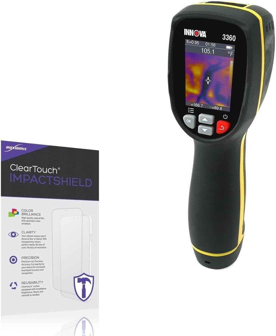 BoxWave Screen Protector Compatible With Innova 3360 Infrared Inspection Camera (2 in) - ClearTouch ImpactShield (2-Pack), Impenetrable Screen Protector Flexible Film