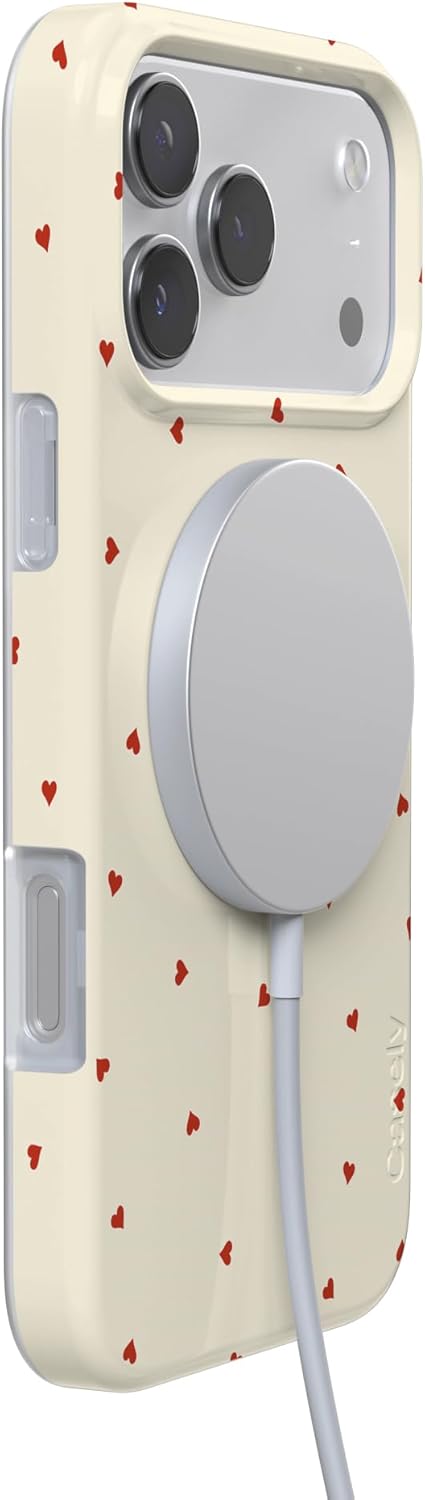 Casely iPhone 17 Pro Case | Be Mine | Tiny Hearts | Compatible with MagSafe | Classic Ultra Slim Design