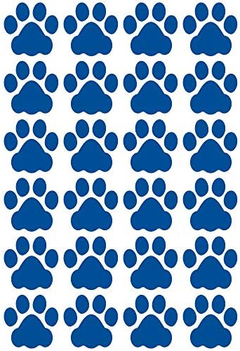 LiteMark Dog Paw Print Stickers, Classroom Decor Floor Decals for Pet Shops, Schools, Daycare, Removable Matte Finish Self Adhesive Stickers - (3 Inch, Blue, 24 Pcs) image 5