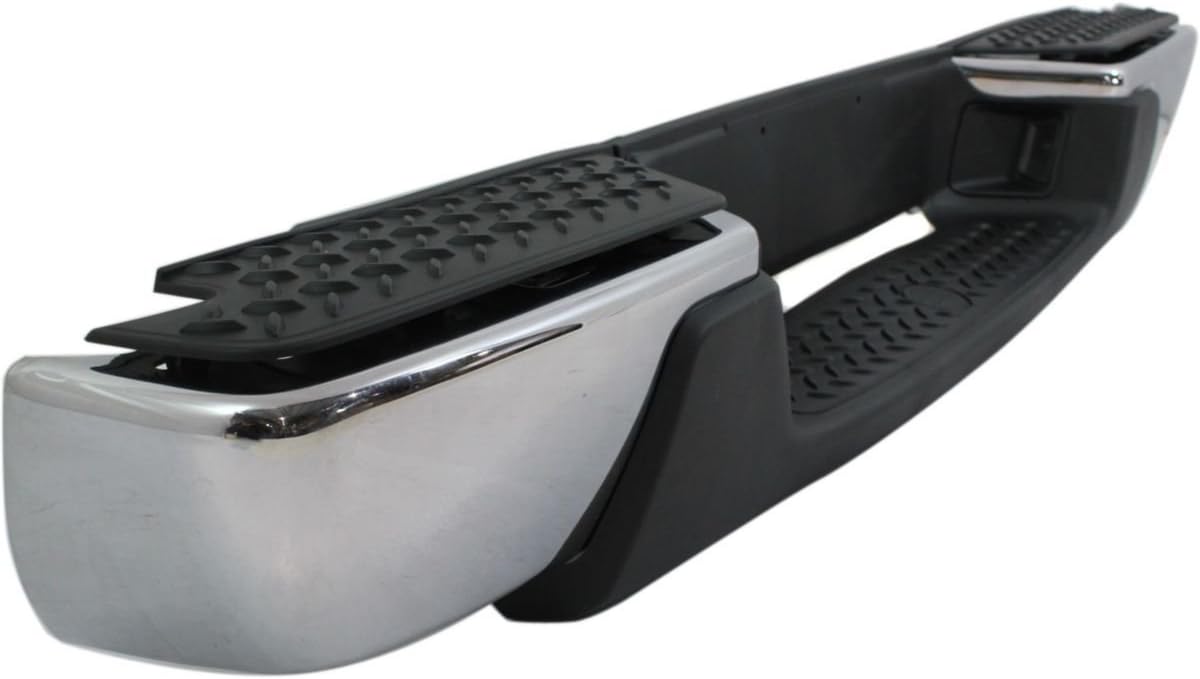 Chrome, Steel Rear Bumper Assembly Compatible with 2008-2012 Chevy Colorado & GMC Canyon Pickup 08-12, GM1103156