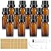 RYMALL 12 Stück Braunglasflasche, Pipettenflasche 10ml Apothekerflasche Pipette Pipette Bottles Brown Glass Bottles mit Trichter Aufkleber Innenstöpsel und Etikett für Ätherische Öle ml Glas günstig Kaufen-RYMALL 12 Stück Braunglasflasche, Pipettenflasche 10ml Apothekerflasche Pipette Pipette Bottles Brown Glass Bottles mit Trichter Aufkleber Innenstöpsel und Etikett für Ätherische Öle