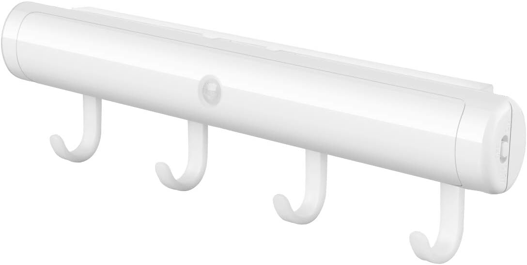 Under Cabinet Lighting, Homelife LED, SXGINBT Rechargeable Motion Sensor Light, USB Closet Light with Hooks, Cordless LED Night Light for Wardrobe/Dormitory/Hallway/Bedroom/Desk