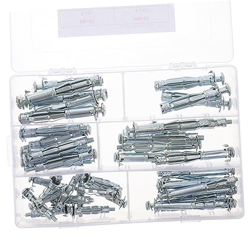 MUCKLILY 42pcs Wall Anchors Screws Set Grip Drywall Anchors for Cavity Wall Fixings M5 Size