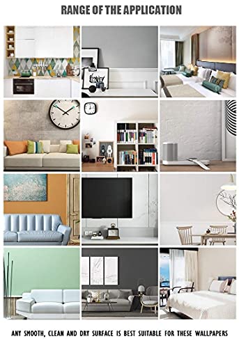 Image of NANA's Collections Green Floral Bundle Design Wallpaper - Self-Adhesive Waterproof Peel & Stick Wall Paper for Living Room, Bedroom, Kitchen - 45cm x 200cm Roll