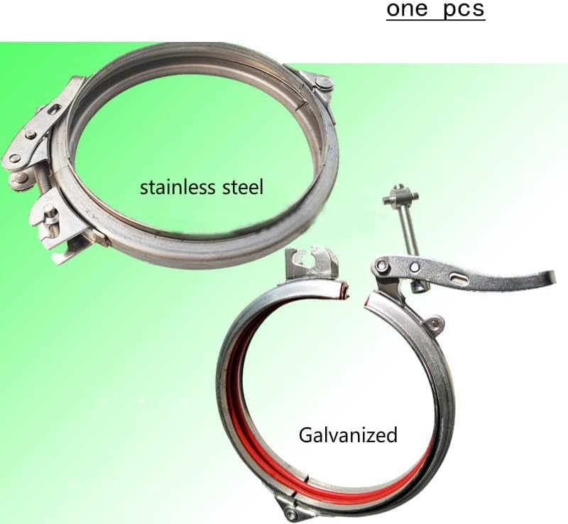 Adjustable Pipe Clamp Hose Clamp Quick Release Pipe Clamp Round Duct Clamp Quick Pipe Clamp Stainless Steel/Galvanized 80-300mm Joyous (Size : Stainless Steel 250mm)