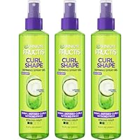 Garnier Fructis Style Curl Shape Defining Spray Gel for No Frizz, 8.5 Fl Oz, 3 Count (Packaging May Vary)