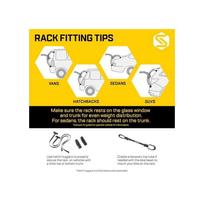 Saris Bones Car Bike Rack, Trunk or Hitch Carrier, Mount 2-4 Bicycles - Image 7