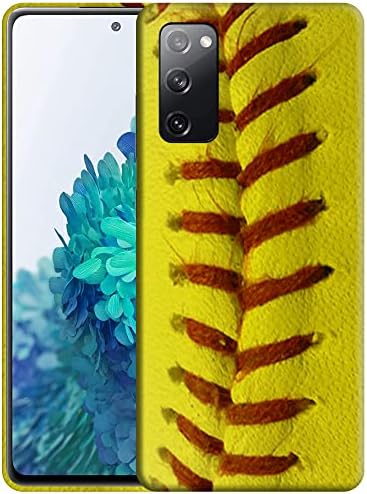 Amazon Com Glisten Samsung Galaxy S Fe 22 Case S Fe 4g 5g Case Softball Design Printed Slim Cute Plastic Hard Protective Designer Back Phone Case For Samsung S