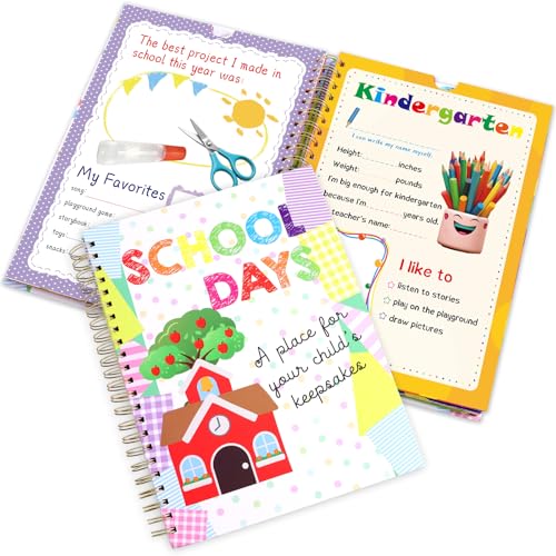 Fancy Land School Memory Book Hardcover Album Scrapbook Keepsake from