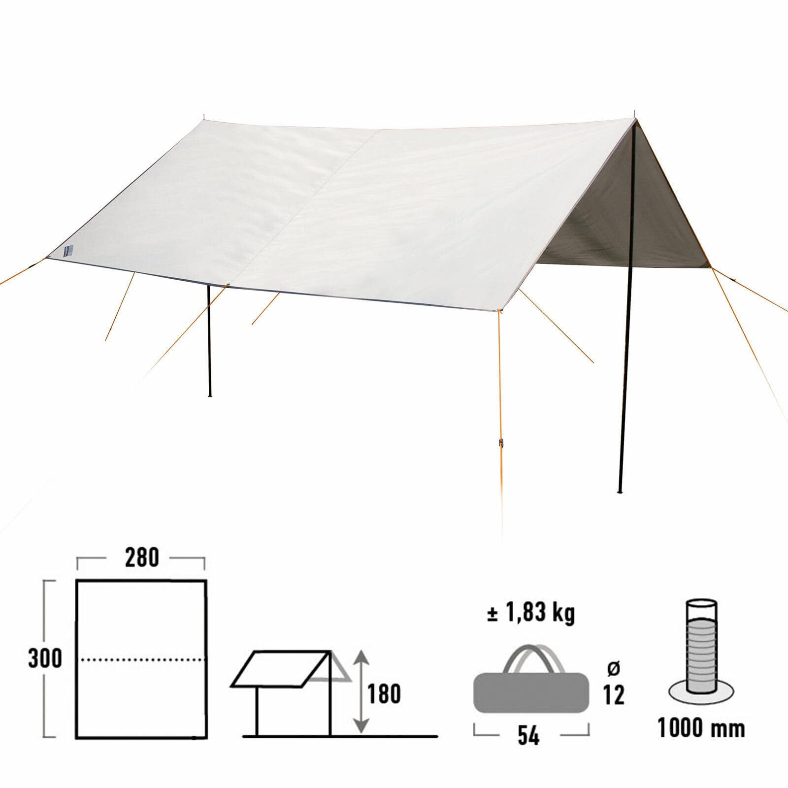 High Peak Capri 3.0 Sonnenschutzsegel Sport & Freizeit