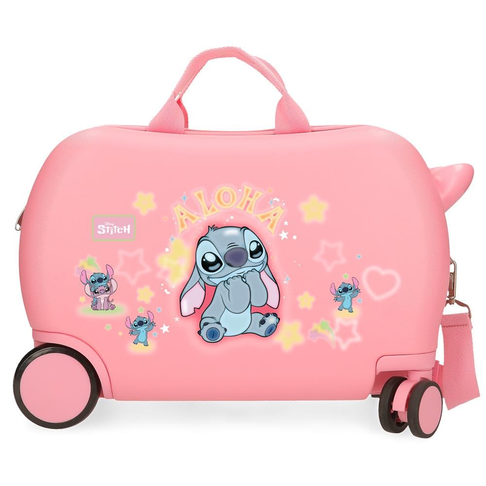 Joumma Disney Stitch You&Me Maleta Infantil Rosa 45x31x20 cms Rígido 1,8 kgs ABS 1,8 kgs 24,6L Equipaje de Mano
