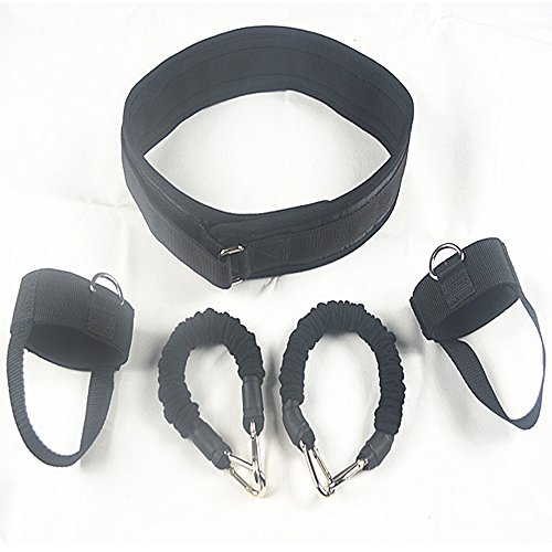 Ueasy Vertical Jumping Trainer Jump Resistance Bands System Horizontal Leaping Fitness (Black-60Pounds) #TOP1