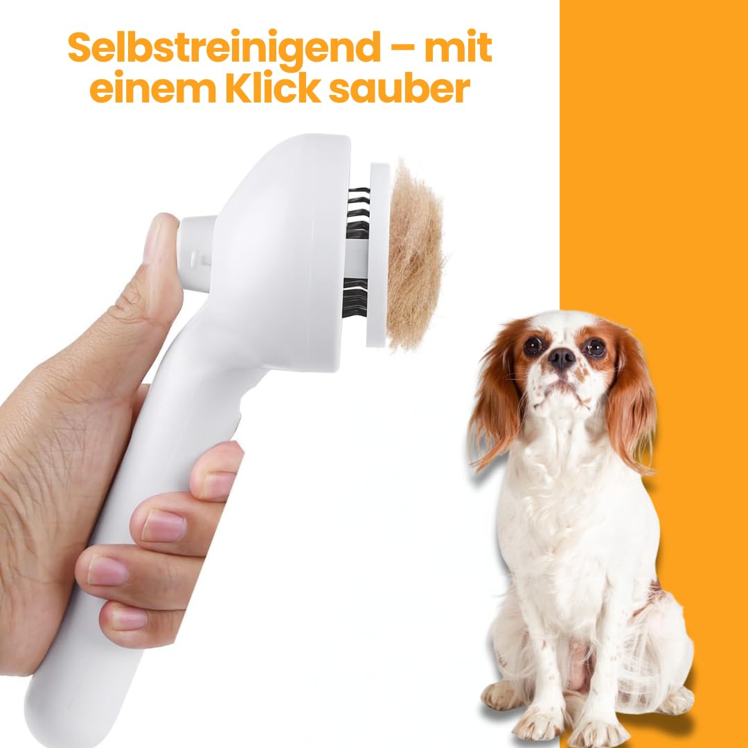 Felanis 3-in-1 Fellbürste mit Sprühnebel Katzenbürste mit Dampf Dampfbürste für Katzen und Hunde, Massage, Grooming & Haarentfernung