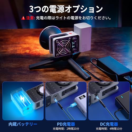 ZHIYUN CINEPEER CX50 RGB ビデオライト の商品画像 3
