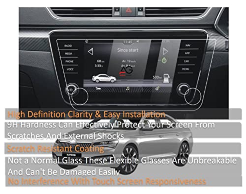 Image of Screen Protector Compatible With SKODA SUPERB (PACK OF 1 - GLOSSY FINISH)