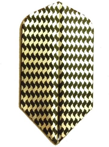 25 Sets #3230 AmeriThon Black/Silver Pattern Dart Flights