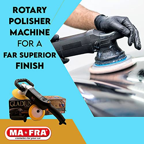 Image of MAFRA Gladius R 56, Rotary Polisher, Plastic & Cast Iron Car Polish Machine for Teflon Coating, Electric Car Polisher Machine, Exterior Car Cleaning Products, 2.2kg