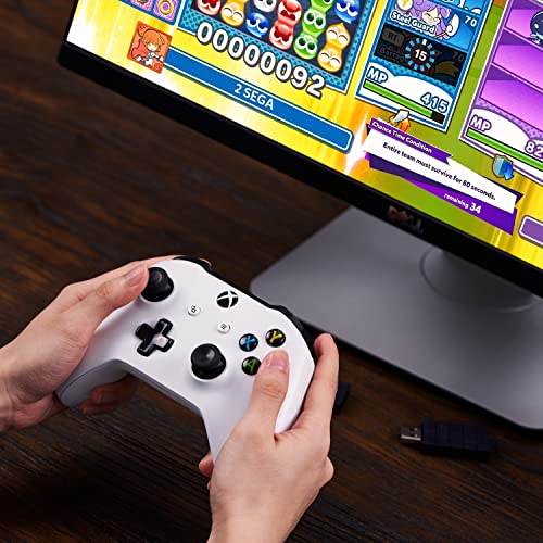 Mcbazel Adattatore USB 2 Wireless 8 Bit con Accessorio Adattatore OTG Compatibile con Switch OLED/NS Switch/PS5/PS4/PC/Raspberry Pi