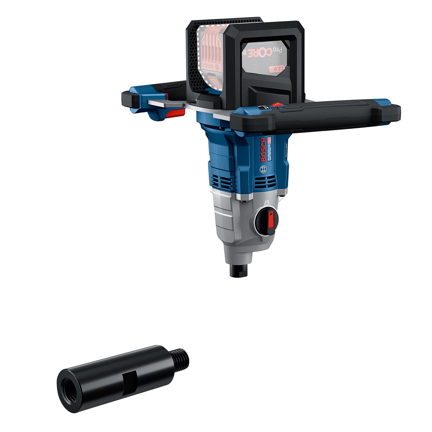 Bosch Professional 18V System Akku-Rührwerk GRW 18V-160 (inkl. 1x Verlängerung 7 cm (M14-M14), 2x Schlüssel)