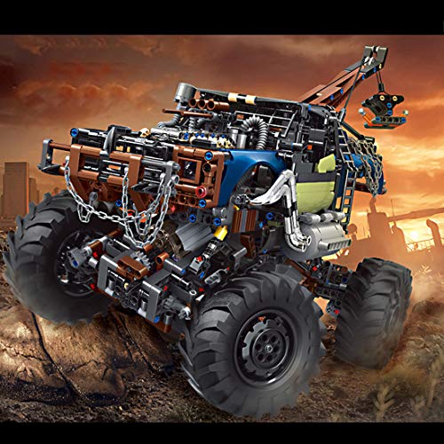 TRUU Ferngesteuertes Auto Bauteine, 1507 Teile 2.4G Fernbedienung Handy-App Dual-Fernbedienung Version Schlachtklettern… – Bild 3