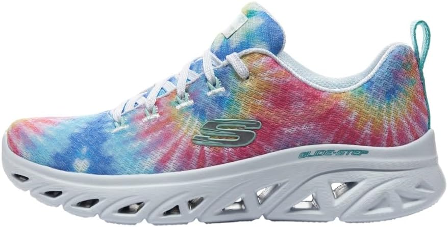 Skechers Women's Glide-Step Sport - Wild Step Sneaker - Size 9.0 - White/Multi