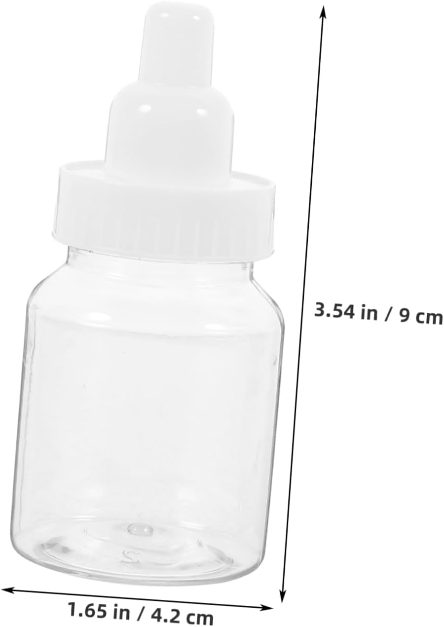 4sets Shower Favors Containers Mini Milk Bottle Candy Boxes Candy Packaging Box Wedding Favors 12pcs*4