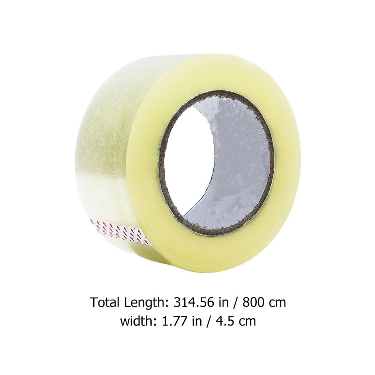 NUOBESTY Taśma 6-rolkowa - Taśma Pakowa O Dużej Wytrzymałości W Rolkach Do Zamykania Pudełek Wysoka Lepkość 19 Mm X 66 M Przezroczysta