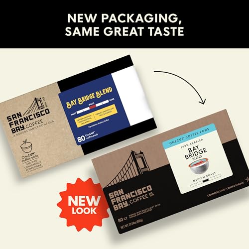 Image of San Francisco Bay K-Cup Coffee Pods, Bay Bridge Blend (80 ct), Medium Roast, Commercially Compostable Single-Serve Coffee Pods