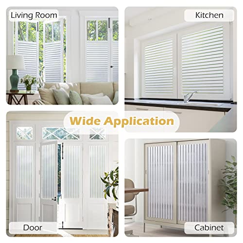 Vinilo para ventana con diseño rayado 23.6 x 78.7 pulgadas miniatura 4