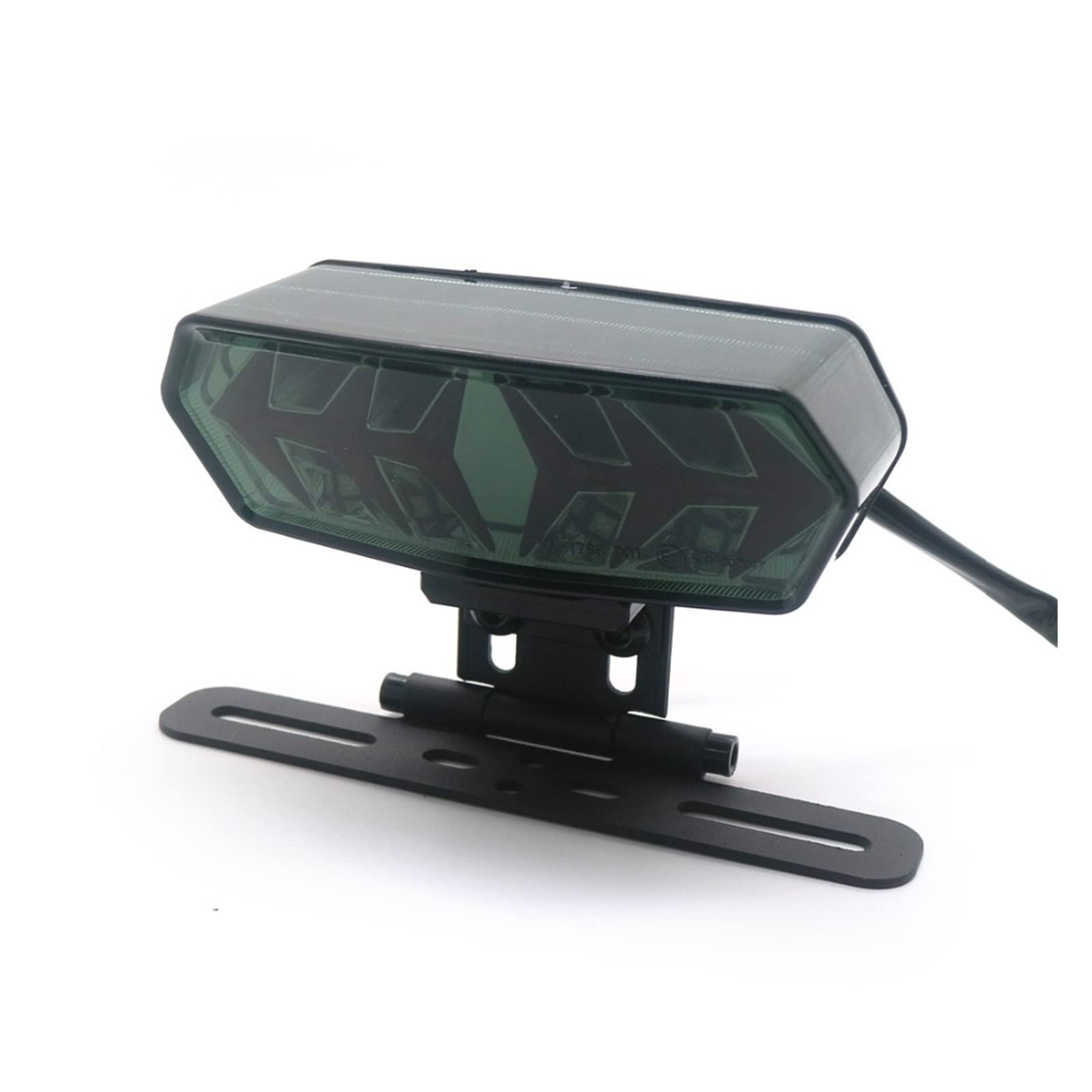 luce targa posteriore Moto LED Fumo Coda Freno Indicatore Di Direzione Luce Staffa Di Montaggio Luce Targa Per Harley Bobber Chopper Cafe Racer