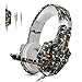 Produktbild ECOOPRO Gaming Kopfhörer für PS4 Xbox PC, LED Licht Gaming Headset mit Mikrofon Noise Canceling & 3.5mm Stereo Bass Headset für Mac Laptop Tablet (Camo)