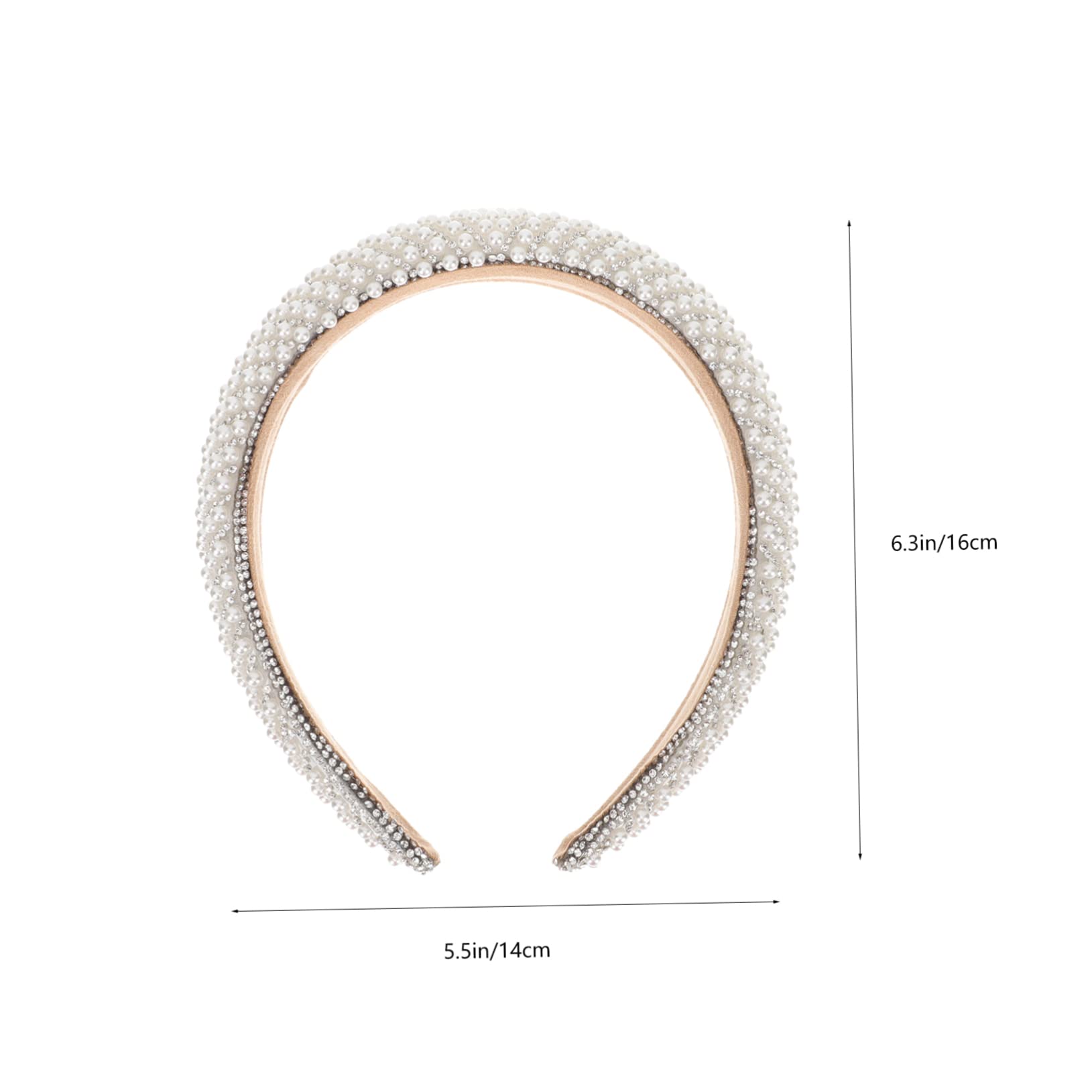 minkissy 4pezzi Fascia Per Barocca Strass e Perle Cerchietto Elegante Per Donne Design Chic Per Matrimoni e Feste Accessorio Vintage Per Occasioni Speciali