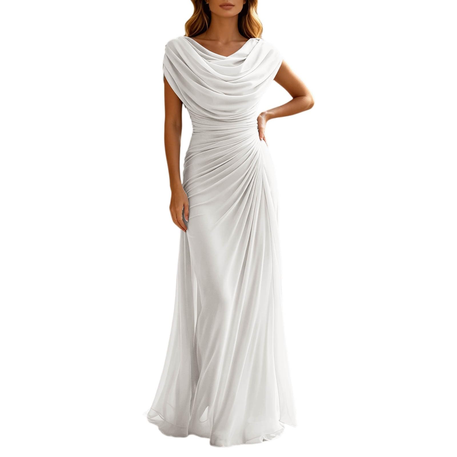 Vestido de noche para mujer, elegante, largo, vestido de cóctel, línea A, vestido de fiesta, invitado de boda, vestido de baile, vestido de graduación, para fiestas, bodas, bailes de