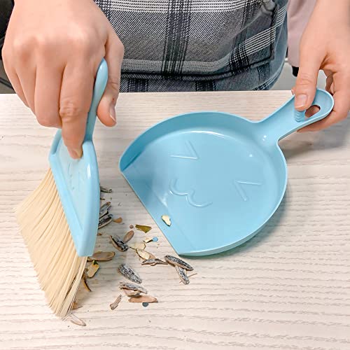 Mini Broom And Dustpan Small Dustpan And Brush Set Hand Broom And Dustpan Set.small Dustpan Whisk Broom For Cleaning Desk, Computer Table,Keyboard,Kitchen Necessities. #TOP2