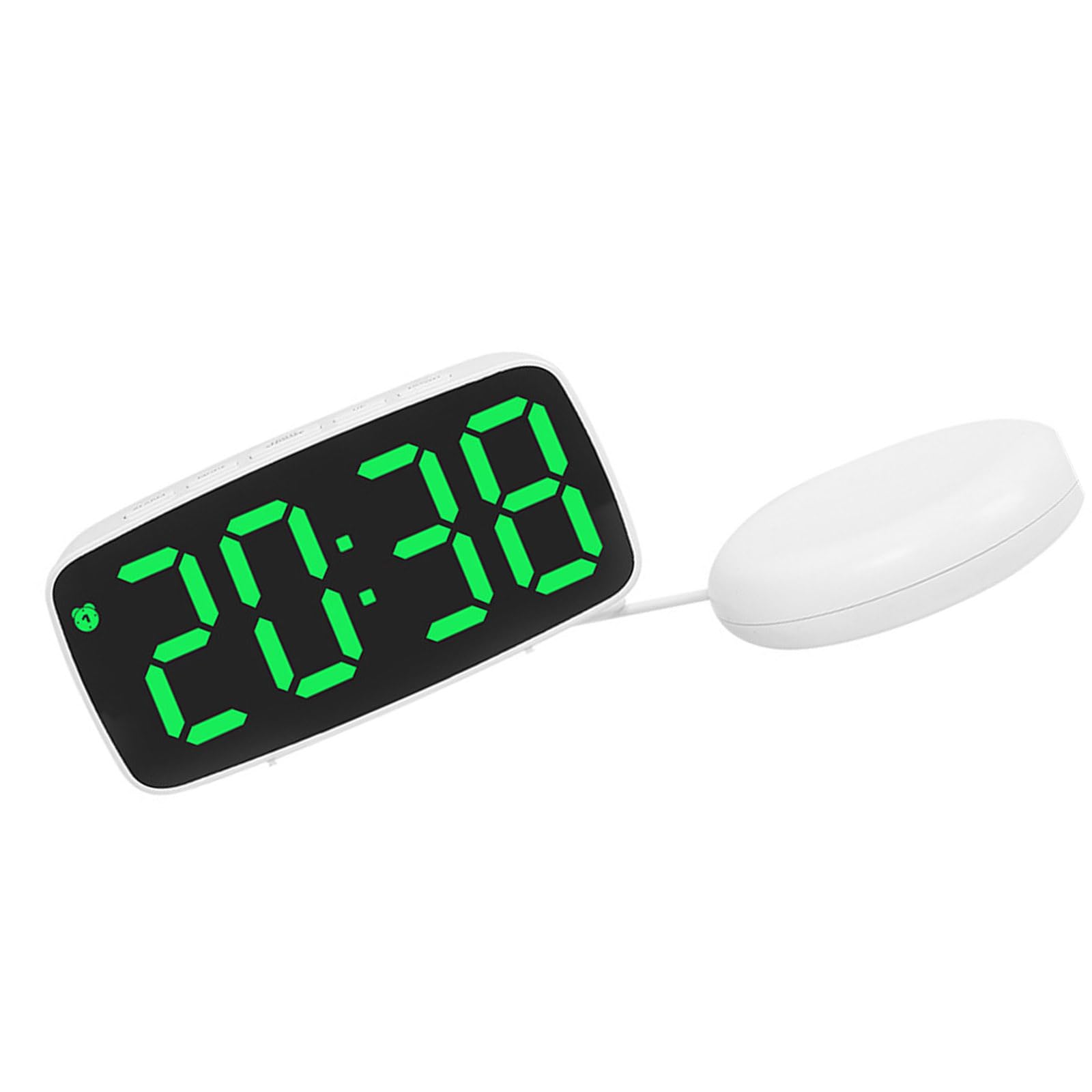 Xjdzineq Digital Alarm Clock with Temperature Readout Voice Activation Lighting for Bedroom Use Alarm Clock with Vibrator