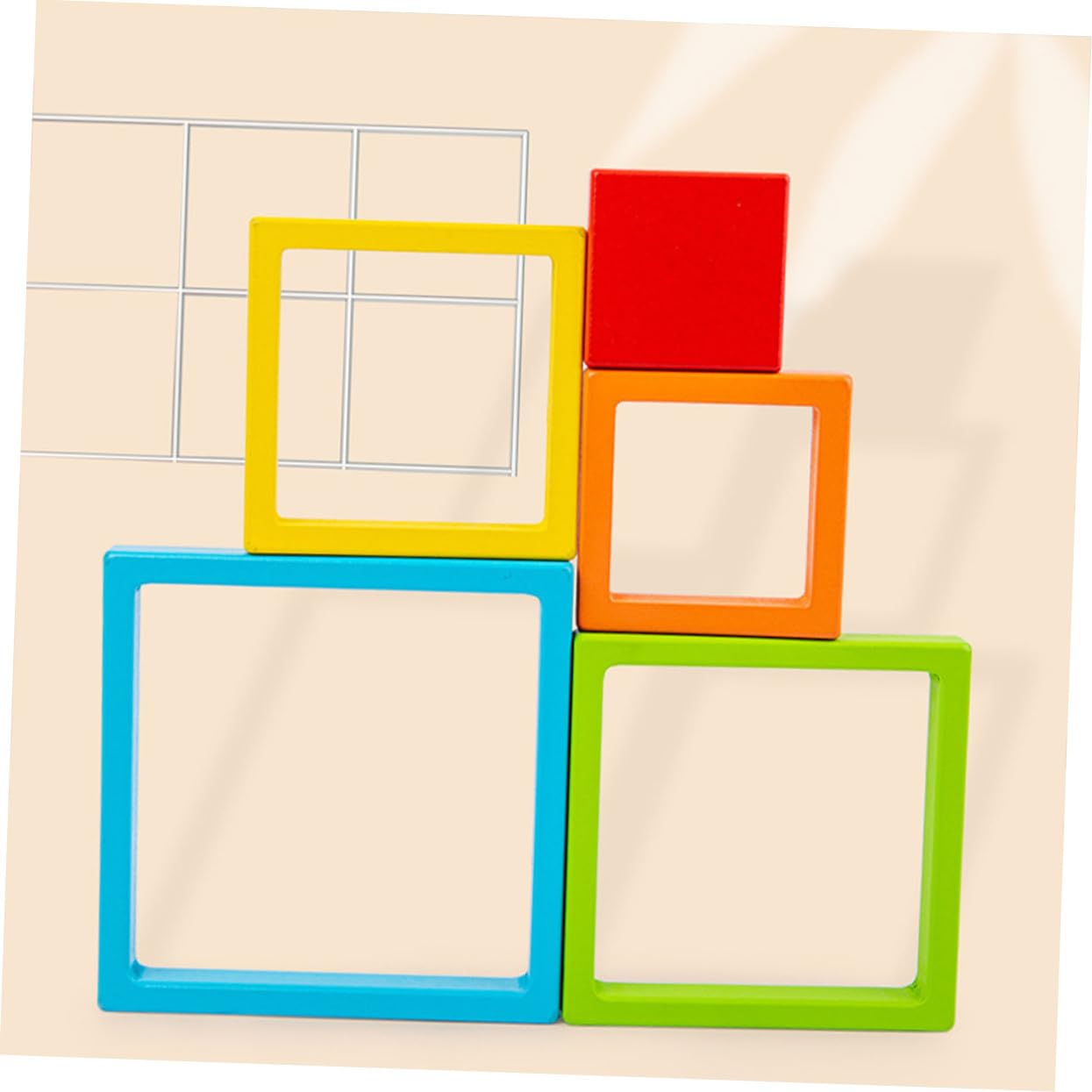 ORFOFE Juguetes Educativos de Construcción para Bloques de Colores Grandes Cognitivo de para Bebés y Pequeños Desarrollo Motriz y Creatividad Seguro y Duradero para Aprendizaje Temprano