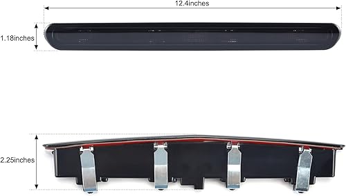 Miniatura 7 de Para Camaro LED 3 Tercera Luz de Freno, Accesorios de Luz de Freno Trasera Centro de Repuesto Alto Montaje Montaje Montaje Negro Ahumado para Camaro