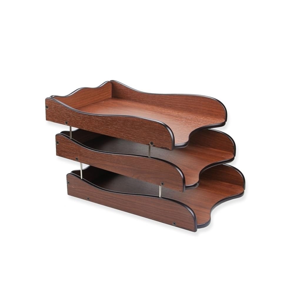 Convenient 3 Tiers Office Filing Trays for Desk Tidy Organiser A4 Magazine File Holder