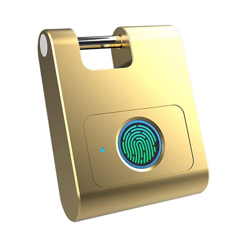 Cadenas d'empreinte digitale, ultra légère une touche Ouvrir la serrure d'empreinte digitale avec chargement USB pour la salle de sport, les sports, le casier de l'employé de l'école, la clôture