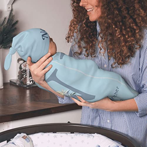 Personalized Baby Blankets For Girl And Boy Personalized Baby Blankets With Name Custom Blanket For Baby Girls Boys Custom Newborn Infant Swaddle Blanket Personalized Baby Gifts (Initial) #TOP6